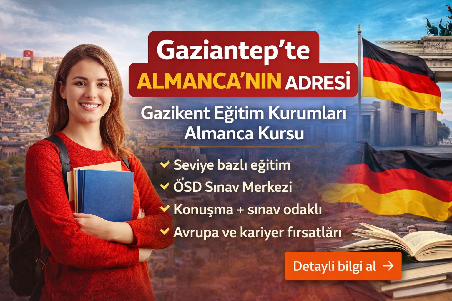Gaziantep’te Almanca’nın Adresi: Gazikent Eğitim Kurumları Almanca Kursu