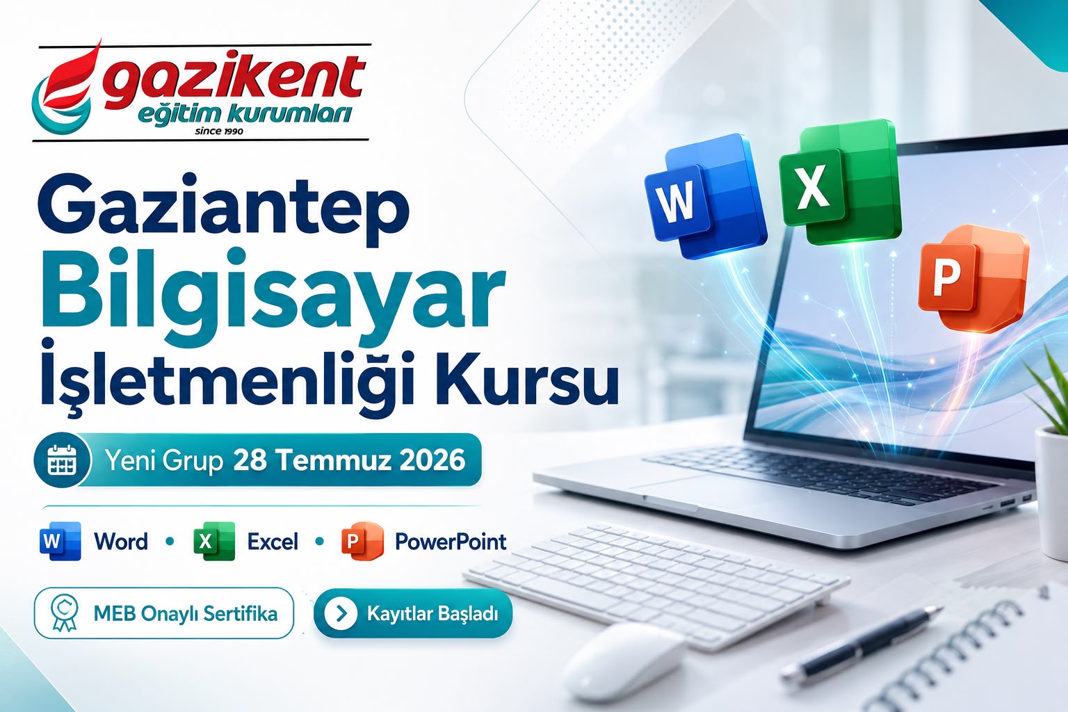Gaziantep Bilgisayar Kursu | MEB Onaylı Eğitim