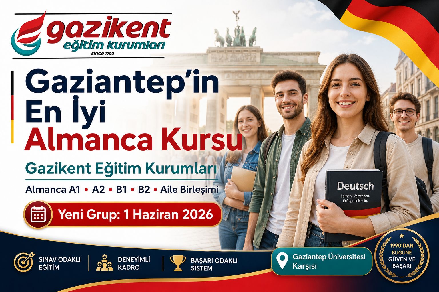 Gaziantep Almanca Kursu Denilince İlk Akla Gelen Kurum: Gazikent Eğitim Kurumları