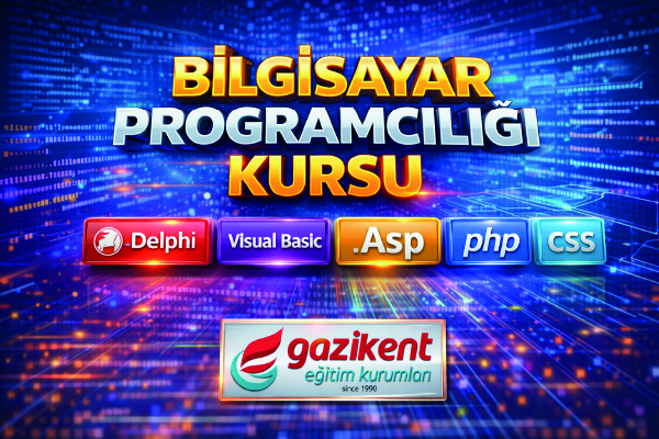 Gaziantep BİLGİSAYAR PROGRAMCILIĞI KURSU