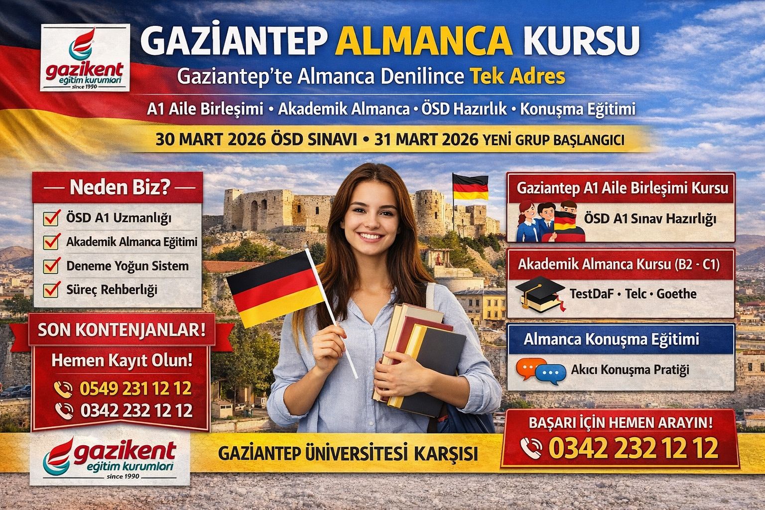 Gaziantep GENEL ALMANCA KURSU