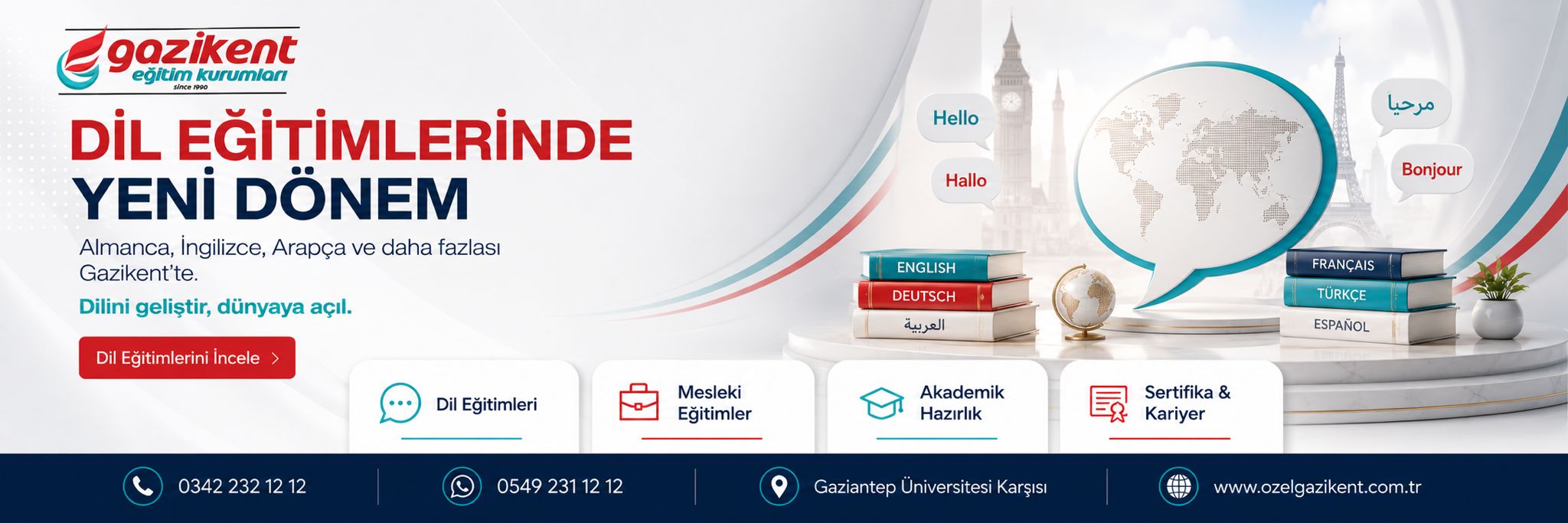 Özel Gazikent Eğitim Kurumları | Gaziantep Kpss Kursu | Gaziantep Almanca Kursu