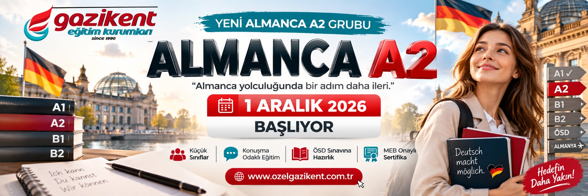 Özel Gazikent Eğitim Kurumları | Gaziantep Kpss Kursu | Gaziantep Almanca Kursu