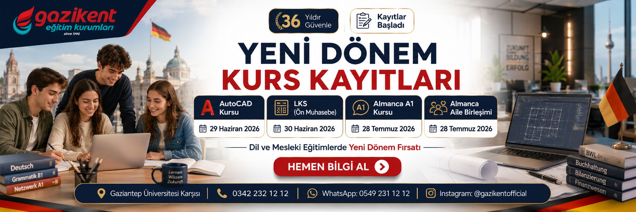 Özel Gazikent Eğitim Kurumları | Gaziantep Kpss Kursu | Gaziantep Almanca Kursu