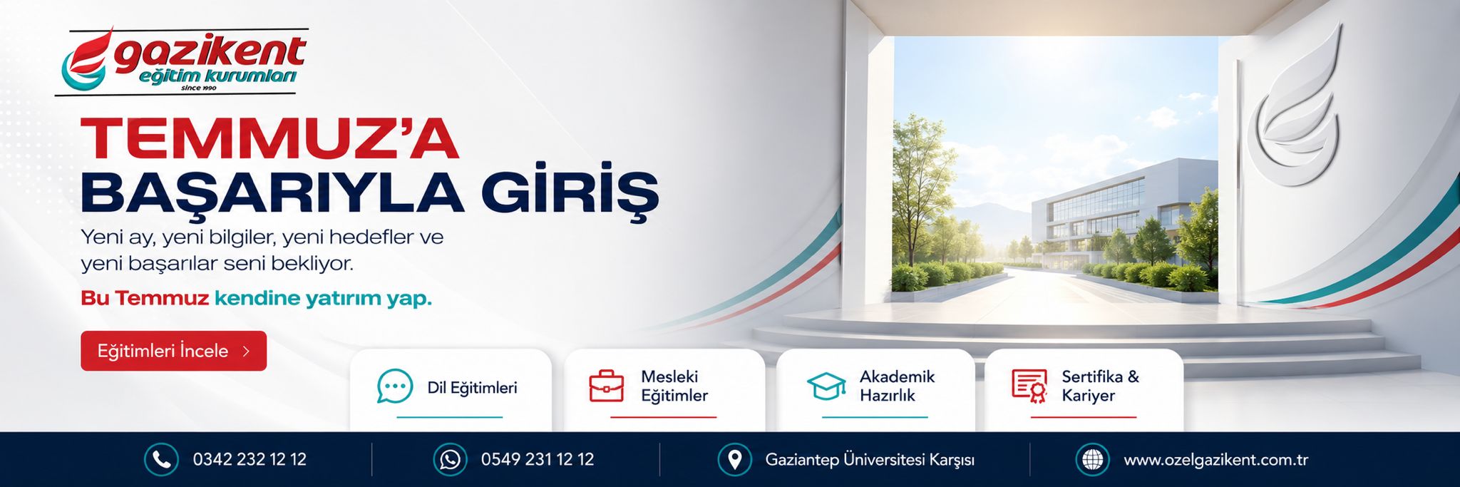 Özel Gazikent Eğitim Kurumları | Gaziantep Kpss Kursu | Gaziantep Almanca Kursu