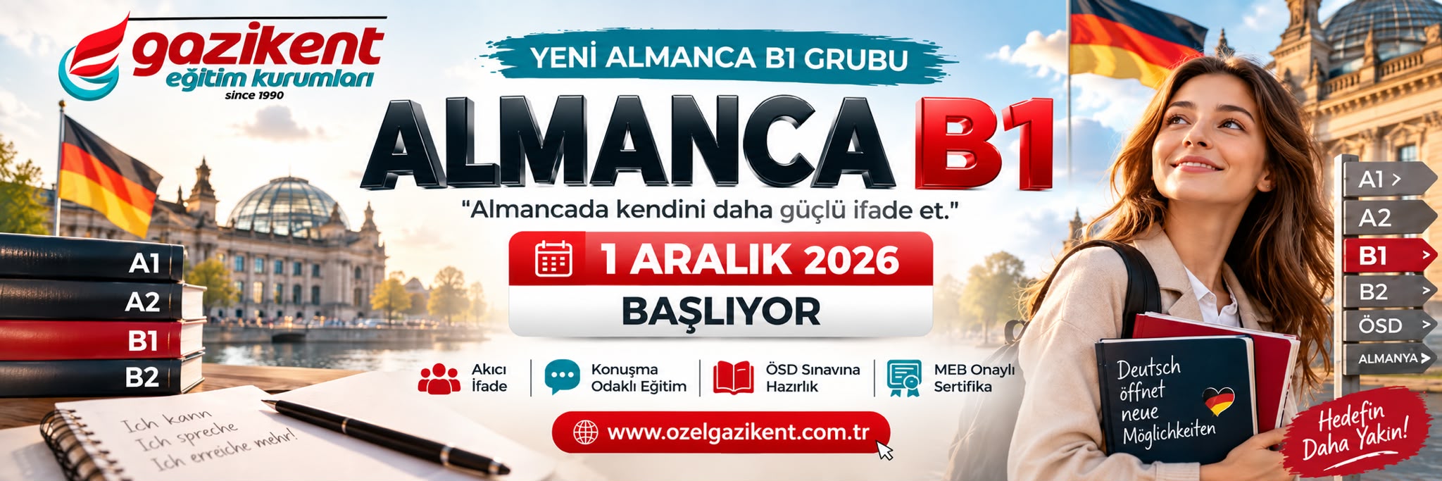 Özel Gazikent Eğitim Kurumları | Gaziantep Kpss Kursu | Gaziantep Almanca Kursu